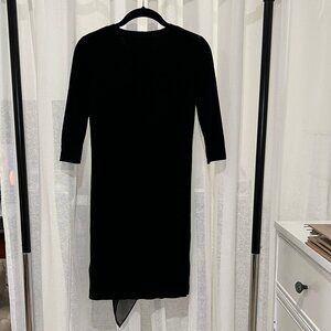 All Saints Black Sweater Dress